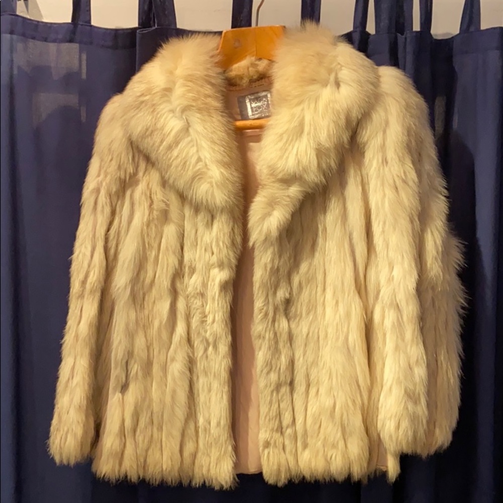 Saga Fox Natural Blue Fox Fur Coat